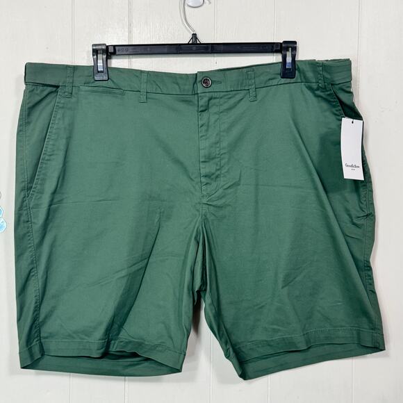 Goodfellow & Co Mens Flat Front Shorts Size 44 Green The Every Wear Pockets New - Picture 1 of 12